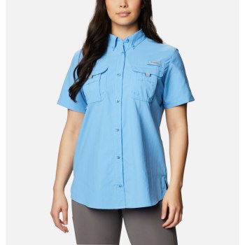 Columbia Overhemd Dames, PFG Bahama Short Sleeve Blauw, 16YUQSCJA